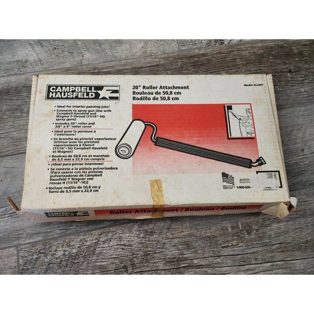 Vintage Campbell Hausfeld 20" Paint Roller Attachment Model AL2057 Continuous‎